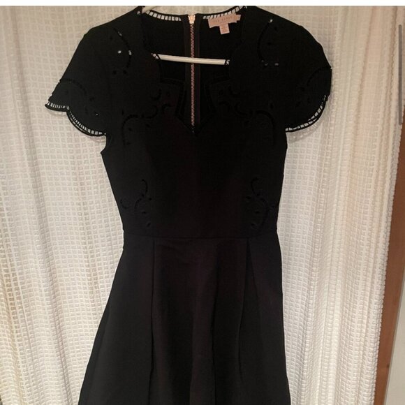 Ted Baker Saloane Embroidered Skater Dress US Size 4 - Picture 6 of 12